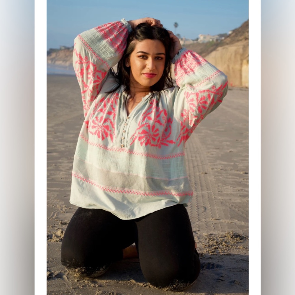 SOLD Free People Mint Blouse - Picture 12 of 16